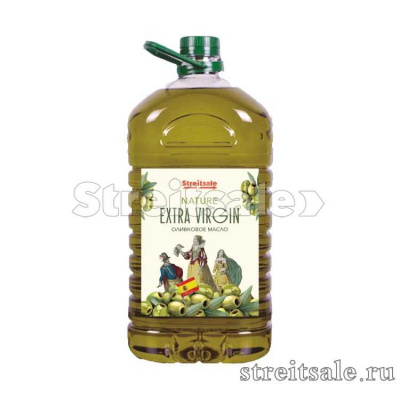 Масло оливковое Extra Virgin Olive Oil в пластиковой бутылке 5л