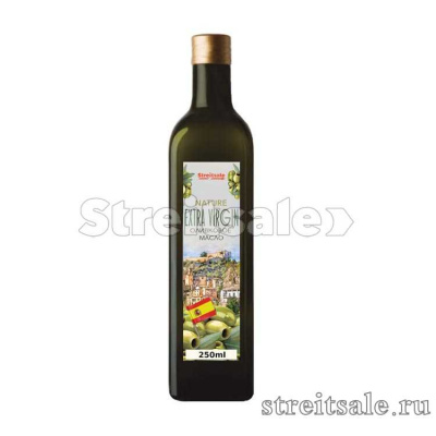 Масло оливковое Extra Virgin Olive Oil в стеклянной бутылке 250мл