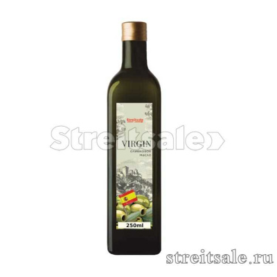 Масло оливковое Virgin Olive Oil в стеклянной бутылке 250 мл