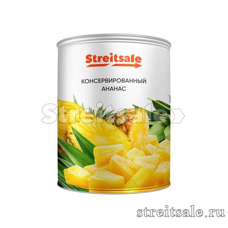 Консервированные ананасы кусочками