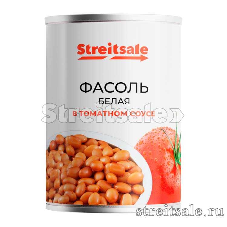 Фасоль белая в томатном соусе