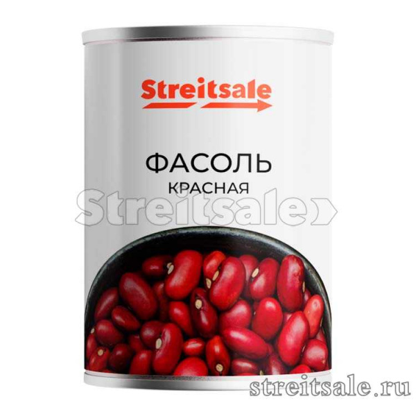 Фасоль консервированная красная 200 гр ГОСТ