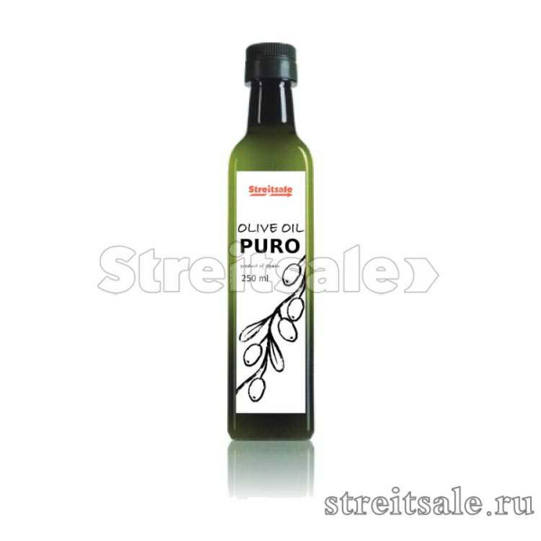 Масло оливковое Pure (Olive Oil) в стеклянной бутылке 0,25 литра