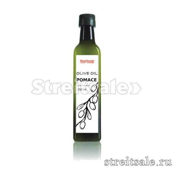 Масло оливковое Pomace  (Olive-Pomace Oil) в стеклянной бутылке 250мл