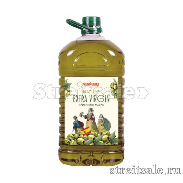 Масло оливковое Extra Virgin Olive Oil в пластиковой бутылке 5л